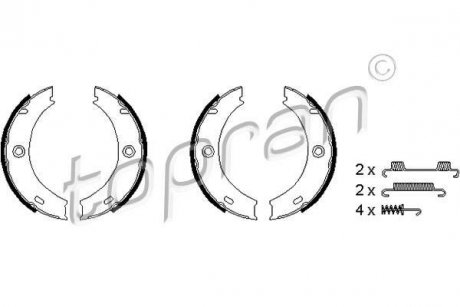 Гальмівні колодки ручного гальма TOPRAN / HANS PRIES 110456