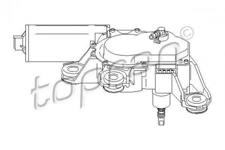 Двигатель стеклоочистителя TOPRAN / HANS PRIES 111300