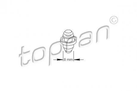 Пружинный зажим TOPRAN / HANS PRIES 111489