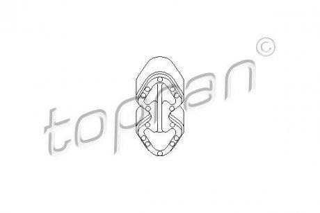 Кронштейн, глушник 6U0253147A VAG TOPRAN / HANS PRIES 111592 (фото 1)