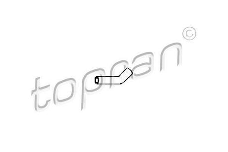 Шланг радиатора TOPRAN / HANS PRIES 205709 (фото 1)