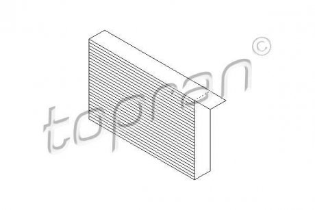 Фільтр повітря (салону) TOPRAN / HANS PRIES 207480