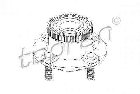 Ступиця колеса TOPRAN / HANS PRIES 300280