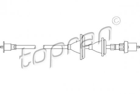 Тросик спідометра TOPRAN / HANS PRIES 300358 (фото 1)