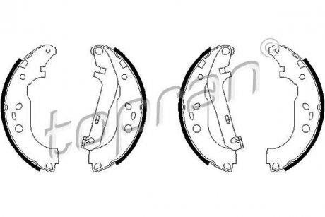 Гальмівні колодки (набір) TOPRAN / HANS PRIES 302289