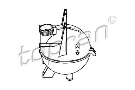 Розширювальний бак охолодження TOPRAN / HANS PRIES 302 782