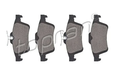 Колодки гальмівні (задні) Ford Connect/Focus II 02- TOPRAN / HANS PRIES 304883