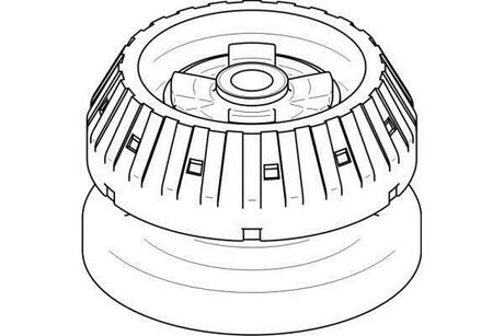 Опорна подушка TOPRAN / HANS PRIES 401233
