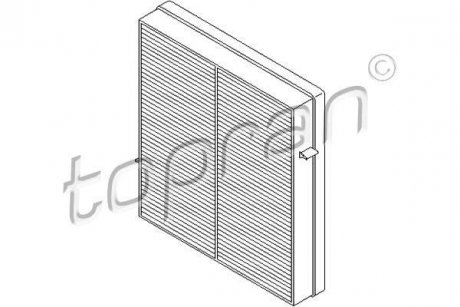 Фільтр повітря (салону) TOPRAN / HANS PRIES 401383