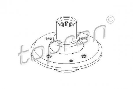 Ступиця колеса TOPRAN / HANS PRIES 500358