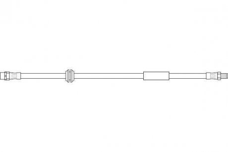 Шланг гальмівний TOPRAN / HANS PRIES 501069 (фото 1)