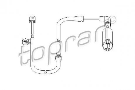Датчик зносу гальмівних колодок TOPRAN / HANS PRIES 501404 (фото 1)