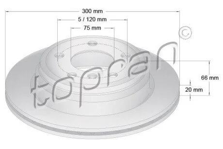 TARCZA HAM. BMW TOPRAN / HANS PRIES 503014