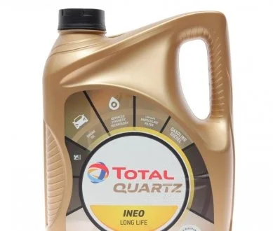 Моторное масло Quartz Ineo Long Life 5W-30 синтетическое 5 л TOTAL 181712