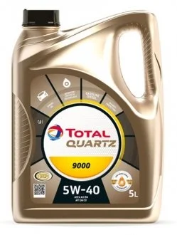 Масло моторное 5W40 Quartz 9000 5L TOTAL 213678