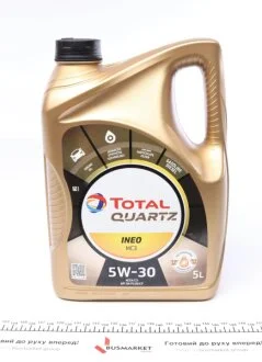 Олива мот 5W30 5L QRZ INEO MC3 = 157103 TOTAL 213698
