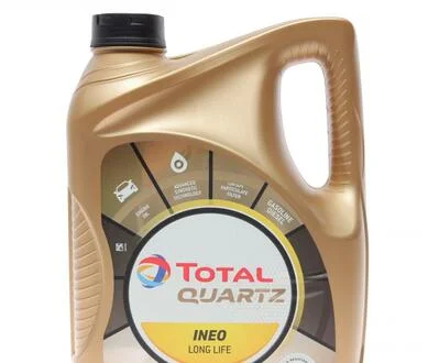 Масло моторное синтетическое "QUARTZ INEO LONG LIFE 5W-30", 5л (181712) TOTAL 213819
