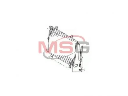 Радиатор кондиционера в сборе TOYOTA 8846048101 (фото 1)