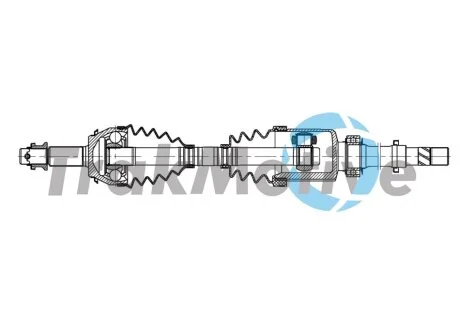 NISSAN Напіввісь передн. прав. QASHQAI II 1.2 DIG-T 13- TRAKMOTIVE 30-1916