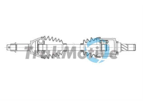 Фото 1 - nissan напіввісь передн. лів. juke (f15) 1.6 10-19 TRAKMOTIVE 30-1933 NISSAN Напіввісь передн. лів. JUKE (F15) 1.6 10-19 TRAKMOTIVE 30-1933 (фото 1)