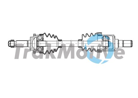 KIA Напіввісь передн. прав. PICANTO I (SA) 1.0 04-11 TRAKMOTIVE 30-1980 (фото 1)