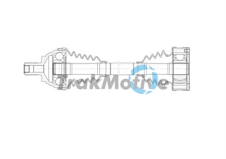 Напіввісь задня прав. Q3 2.0 TFSI quattro 11- TRAKMOTIVE 30-1981