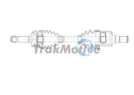 KIA Напіввісь передн. лів. PICANTO I (SA) 1.1 04-11 TRAKMOTIVE 30-2049 (фото 1)