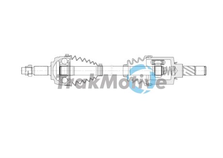 RENAULT піввісь ліва DUSTER (HS) 1.5 dCi 4x4 11- TRAKMOTIVE 30-2062 (фото 1)