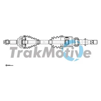 NISSAN Напіввісь передн. прав. NOTE (E12) 1.5 dCi 13-16 TRAKMOTIVE 30-2137