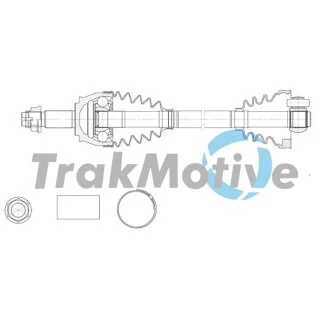 FIAT Напіввісь передня прав. FIORINO 1.3 D Multijet 09- TRAKMOTIVE 30-2146