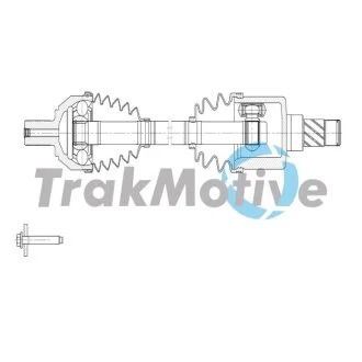FORD Напіввісь передн. лів. MONDEO IV (BA7) 2.2 TDCi 08-10 TRAKMOTIVE 30-2155