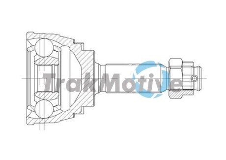 HYUNDAI К-кт ШРКШ 25/30 зуб. LANTRA II (J-2) 1.5 12V 96-00, MITSUBISHI LANCER V Station Wagon 1.6 16V 92-03 TRAKMOTIVE 40-0649