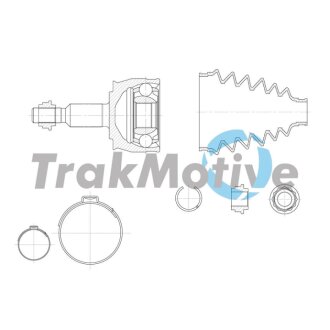 VW К-кт ШРКШ MULTIVAN T5 2.0 TSI 4motion 11-15 TRAKMOTIVE 40-0974 (фото 1)