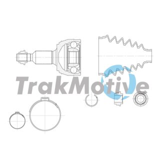 VW К-кт ШРКШ CADDY III 1.2 TSI 10-15 TRAKMOTIVE 40-0975