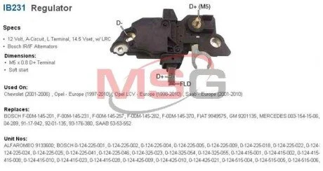 Регулятор генератора TRANSPO IB231