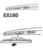 Щетка стеклоочистителя каркасная задняя 180mm (7\'\') ExactFit Rear Trico EX180 (фото 4)