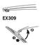 Щетка стеклоочистителя каркасная задняя 300mm (12\'\') ExactFit Rear Trico EX309 (фото 2)