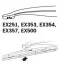 Щітка склоочисника каркасна задня 350мм ExactFit Rear BMW X-3, Citroen C-4, Mazda 3 (BK), Mitsubishi ASX (EX357B) Trico EX357 (фото 3)