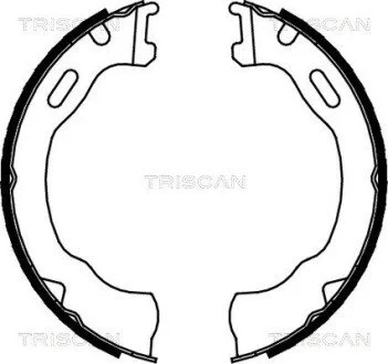 Гальмівні колодки ручного гальма TRISCAN 810080007