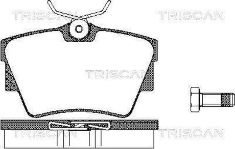 Колодки тормозные дисковые передние OPEL, RENAULT TRISCAN 8110 10530 (фото 1)