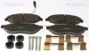Колодки тормозные дисковые передние CITROEN, FIAT, PEUGEOT TRISCAN 8110 10562 (фото 1)