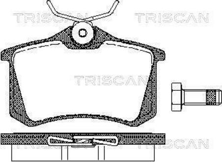 Колодки тормозные дисковые передние SEAT, VOLKSWAGEN TRISCAN 8110 10864 (фото 1)