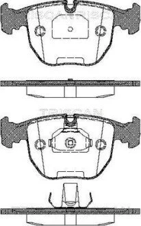Колодки тормозные дисковые передние PKW TRISCAN 8110 11006