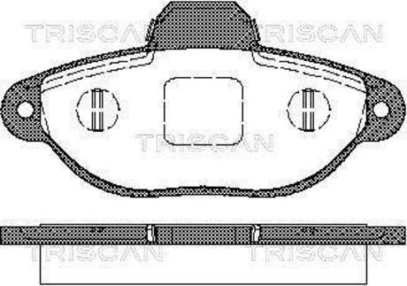 Колодки тормозные дисковые передние FIAT, LANCIA TRISCAN 8110 15025 (фото 1)