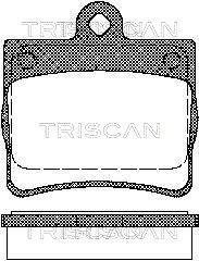 Гальмівні колодки, дискове гальмо (набір) TRISCAN 811023016 (фото 1)