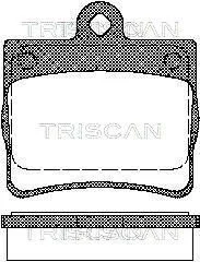 Гальмівні колодки, дискове гальмо (набір) TRISCAN 811023016