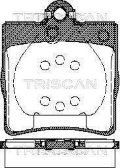 Колодки тормозные дисковые передние MERCEDES TRISCAN 8110 23018