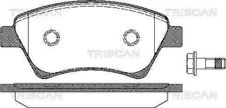 Колодки тормозные дисковые передние RENAULT MEGANE TRISCAN 8110 25020 (фото 1)