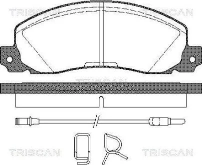 Колодки гальмівні передні TRISCAN 811025846