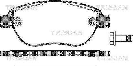 Колодки тормозные дисковые передние PEUGEOT 307 TRISCAN 8110 28022 (фото 1)